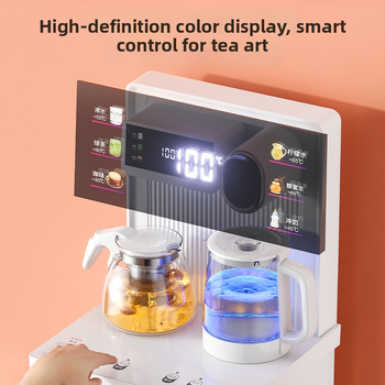 Умна машина за чай бар за дома с долен резервоар за вода, модел 2025, гореща и студена вода, многофункционална, напълно автоматичен диспенсър за вода с гласово управление