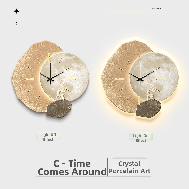 Ρολόι τοίχου Deng-483, ιταλικός μινιμαλισμός, τροφοδοσία με μπαταρία, κίνηση με αδιάκοπη κίνηση δευτερολέπτων, ένδειξη με δείκτες