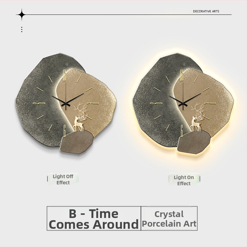 Ρολόι τοίχου Deng-483, ιταλικός μινιμαλισμός, τροφοδοσία με μπαταρία, κίνηση με αδιάκοπη κίνηση δευτερολέπτων, ένδειξη με δείκτες