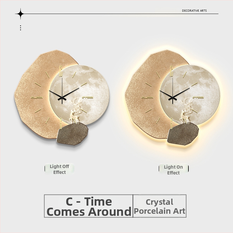 Ρολόι τοίχου Deng-483, ιταλικός μινιμαλισμός, τροφοδοσία με μπαταρία, κίνηση με αδιάκοπη κίνηση δευτερολέπτων, ένδειξη με δείκτες