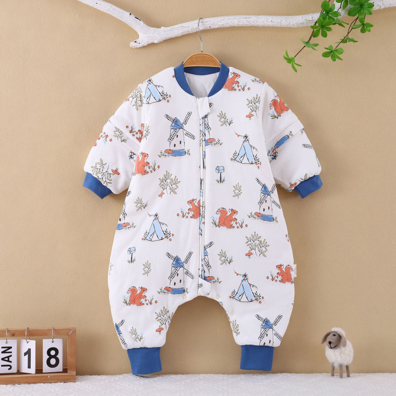 Παιδική πυτζάμα-σάκος ύπνου με αποσπώμενα μανίκια, 100% βαμβάκι, ελαφρύ πάπλωμα