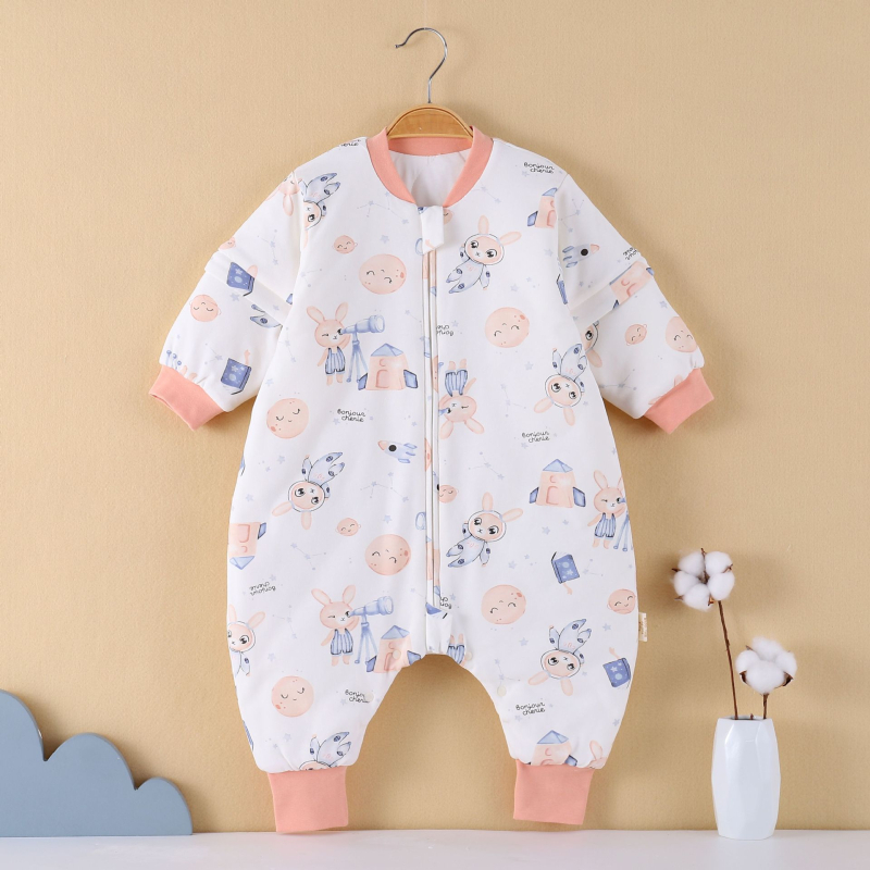 Παιδική πυτζάμα-σάκος ύπνου με αποσπώμενα μανίκια, 100% βαμβάκι, ελαφρύ πάπλωμα