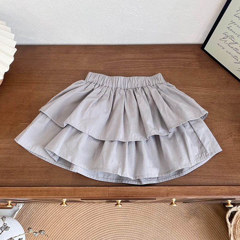 Принцес стил плисирана мини пола за момичета, 100% памук, за деца на възраст 3-8 години, пролет 2025