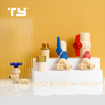 CPVC CTS fiting pre horúcu a studenú vodu — model G00–g60, SDR11/SDR13.5, ASTM D2846, CPVC materiál