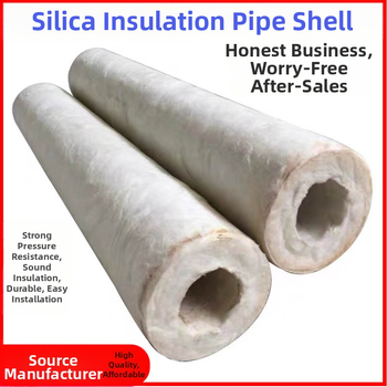Ανοικτής άκρης αυτοκόλλητος σωλήνας μόνωσης από αλουμινιοσιλικατικό υλικό με υαλοβάμβακα για ατμούς, υψηλή θερμοκρασία, πυροπροστασία