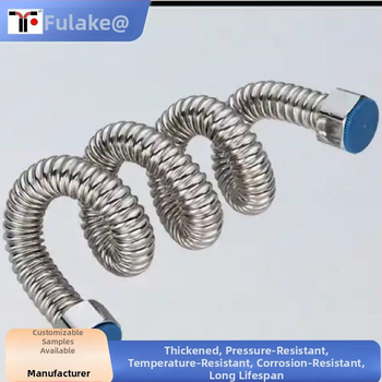 Σωλήνας εισόδου/εξόδου νερού θερμών/ψυχρών, κυματοειδής από ανοξείδωτο χάλυβα 304, 1/2 ίντσας υψηλής πίεσης