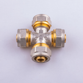 Sunrise σφυρηλατημένα εξαρτήματα σωλήνων αλουμινίου-πλαστικού: ευθύγραμμος αγκώνας και τριών κατευθύνσεων σύνδεσμος με εσωτερικές και εξωτερικές βίδες για ζεστό και κρύο νερό, διαθέσιμη παραμετροποίηση