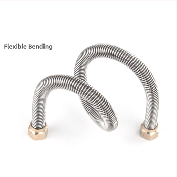 304 ανοξείδωτος γοφρωμένος σωλήνας εισόδου για ηλιακό θερμοσίφωνο — ζεστό και κρύο νερό, μοντέλο 805304, καπάκι από χαλκό ή 304 ανοξείδωτο χάλυβα, υδραυλικές εγκαταστάσεις κουζίνας/μπάνιου