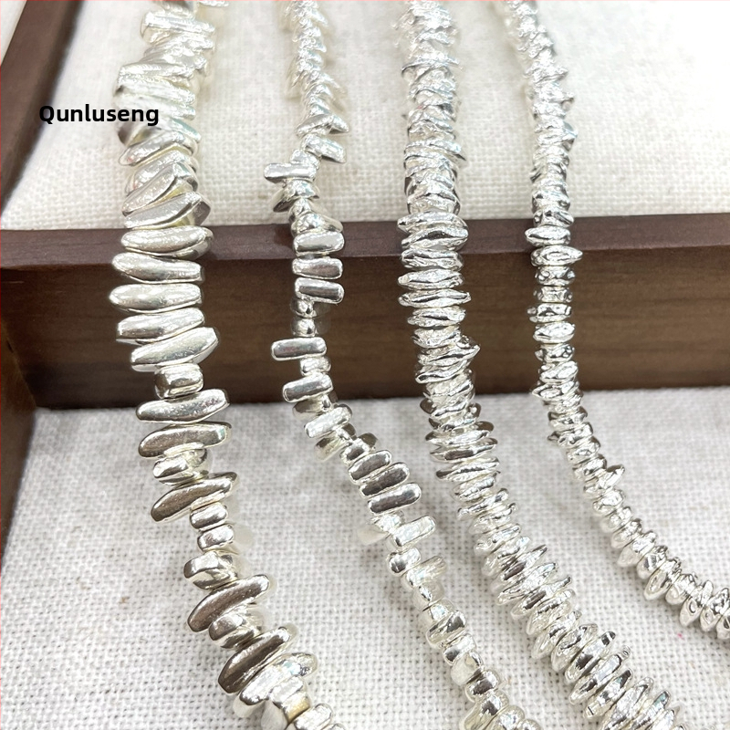 Accesorii: argint 925, mărgele libere, stil baroc, placare electroplatinare