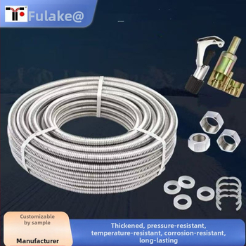 Gofrovaný vstupný hadicový z nehrdzavejúcej ocele 304 pre horúcu a studenú vodu - vysoká teplotná odolnosť, ochrana proti výbuchu, vysoký tlak, model DN10–DN600