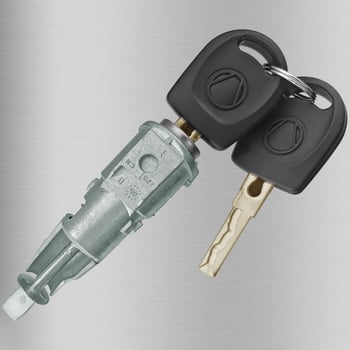 Κύλινδρος κλειδώματος πόρτας - κράμα ψευδαργύρου, 185 g, 2 κλειδιά, μοντέλα 1Z0837167C / 6Y0898167E | Happy key