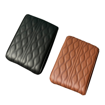 Autó középső kartámasz magasságító párna, bőr bevonattal, Bakishi márka, kompatibilis a kihajtható középső kartámasz dobozhoz