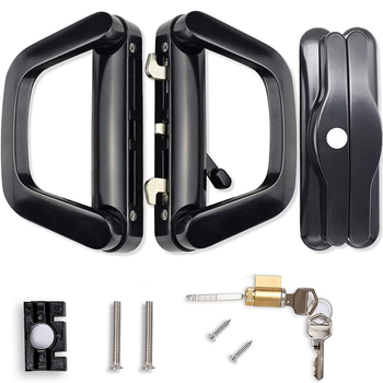 Brava za klizna vrata s kukom – dvostrana, od cinkovog legura, model Bilateral butt hook lock, modern stil jednostavnosti