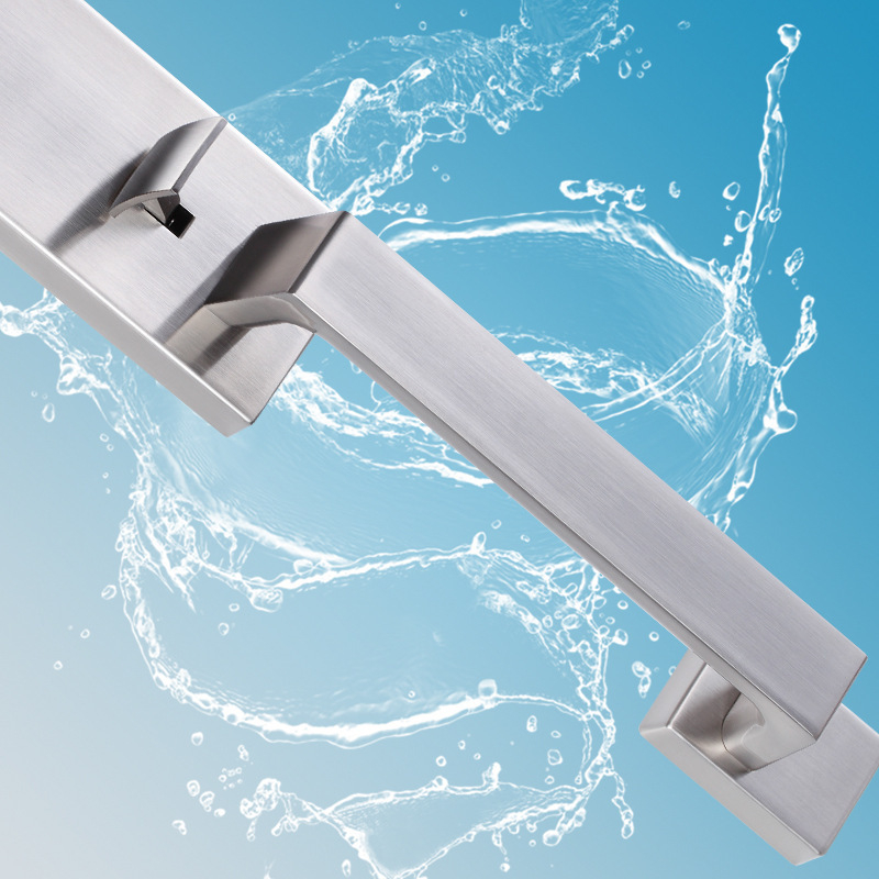 Cinkötvözetből készült ajtófogantyú-zár — modern, minimalist design, testreszabható, alkalmas fa- és acél ajtókhoz