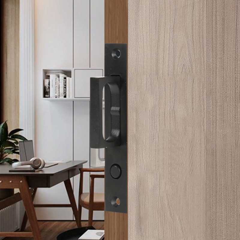 Huiyalong Skrivena kvaka za vrata – nehrđajući čelik, skrivena kvaka s push-pull mehanizmom, model: Press Elastic Hidden Door Handle, stil: moderni minimalizam