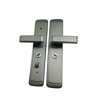 Rozsdamentes acél ajtózár fogantyú panel kiegészítő, modell 901-03, elektroplatírozott felület, könnyed luxus stílus, hálószoba, nappali és bolt számára