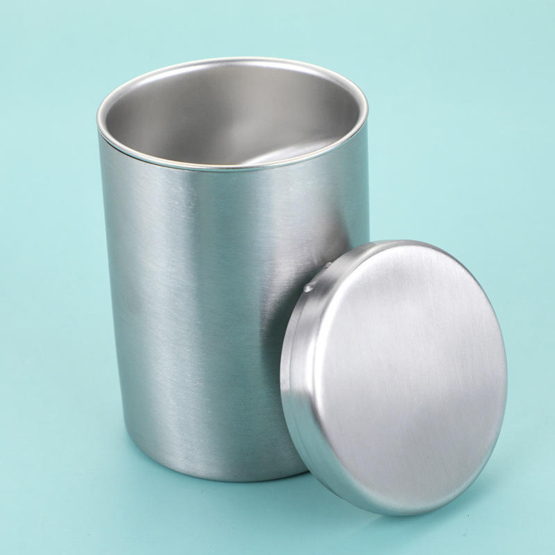 Scrumieră auto cu capac, din oțel inoxidabil, brand Creative, personalizabilă cu logo (Material: oțel inoxidabil; Tipărire logo: da; Personalizare: da; Ambalare: 100 buc.)