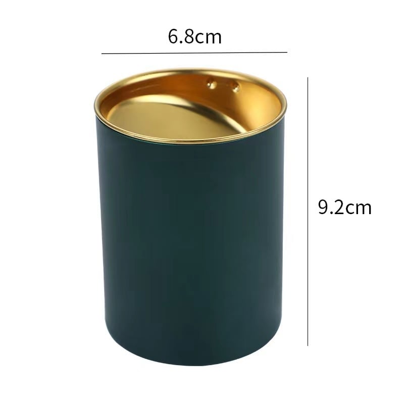 Scrumieră auto cu capac, din oțel inoxidabil, brand Creative, personalizabilă cu logo (Material: oțel inoxidabil; Tipărire logo: da; Personalizare: da; Ambalare: 100 buc.)