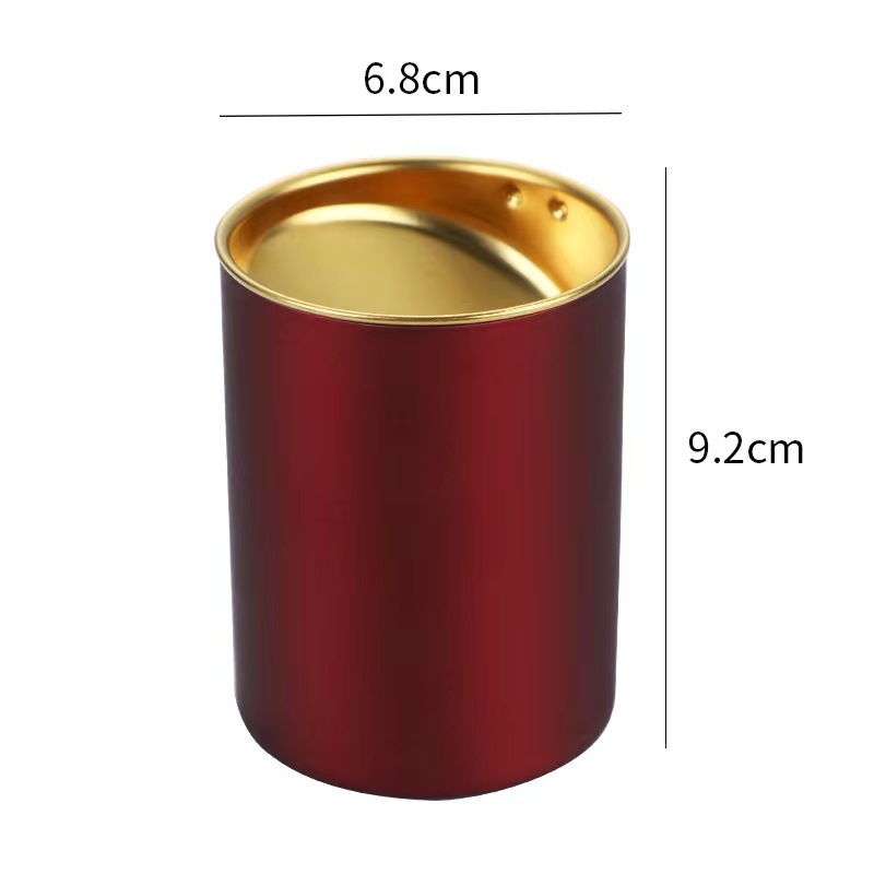 Scrumieră auto cu capac, din oțel inoxidabil, brand Creative, personalizabilă cu logo (Material: oțel inoxidabil; Tipărire logo: da; Personalizare: da; Ambalare: 100 buc.)