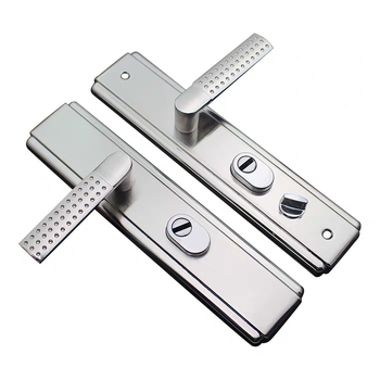 Ajtófogantyú zár – Modell 1001, vasból készített, biztonsági ajtókhoz, modern minimalista stílus