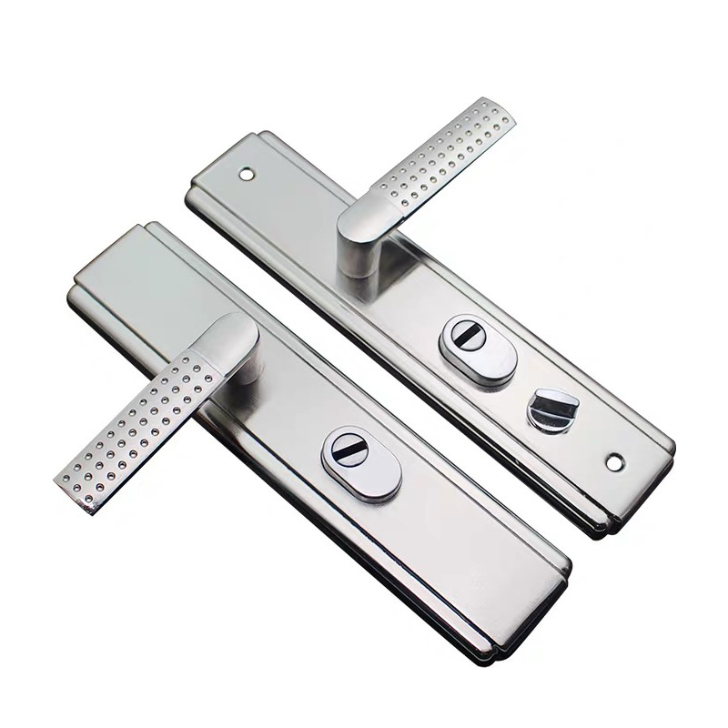 Ajtófogantyú zár – Modell 1001, vasból készített, biztonsági ajtókhoz, modern minimalista stílus