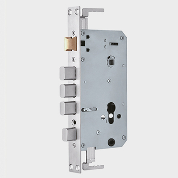 Încuietoare cu amprentă, cu zăvoare duble, corp din oțel inoxidabil și cilindru, model 75#, pentru uși de securitate
