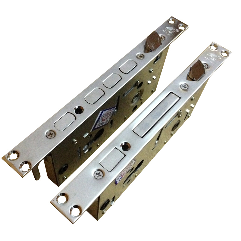 Încuietoare cu amprentă, cu zăvoare duble, corp din oțel inoxidabil și cilindru, model 75#, pentru uși de securitate