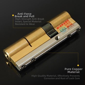 Biztonsági ajtó zárócilindere, réz ház és belső, többpályás kivitel, Super C-class modell