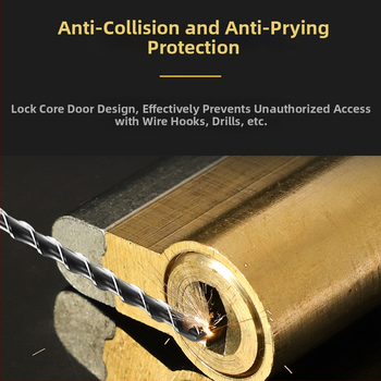 Biztonsági ajtó zárócilindere, réz ház és belső, többpályás kivitel, Super C-class modell