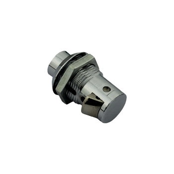 Ipari szekrényzár SK1-064K, nyomógombos nyitás hüvelykujjal, 304 rozsdamentes acél, felületi szerelés, kulccsal