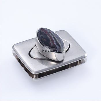 Női táskákhoz készült ötvözetből készült forgózár, resinbe ágyazott zár, testreszabható