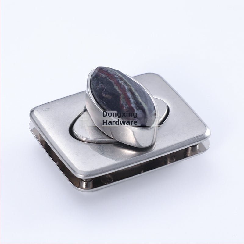 Női táskákhoz készült ötvözetből készült forgózár, resinbe ágyazott zár, testreszabható