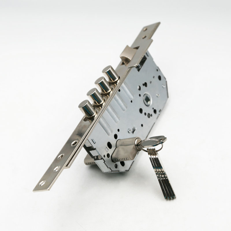 Zártest cilinderes zárhoz, 304 rozsdamentes acélból, modell 8540, biztonsági, irodai és lakásajtókhoz