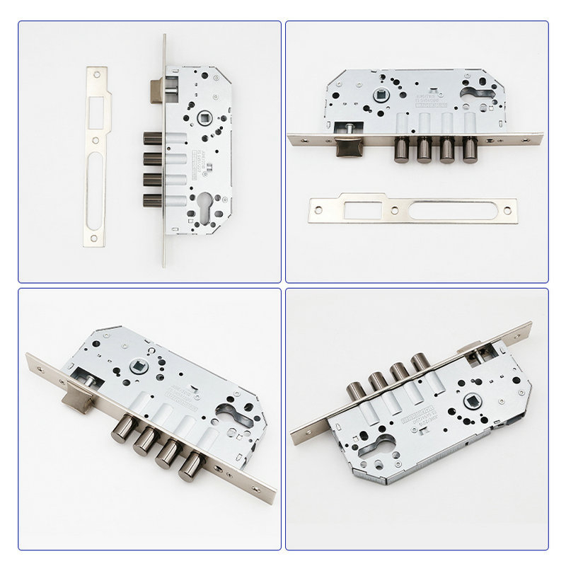 Zártest cilinderes zárhoz, 304 rozsdamentes acélból, modell 8540, biztonsági, irodai és lakásajtókhoz