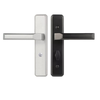 Brava za vrata kupaonice s čvrstim aluminijskim držačem, backset 110/125, moderni minimalistički dizajn