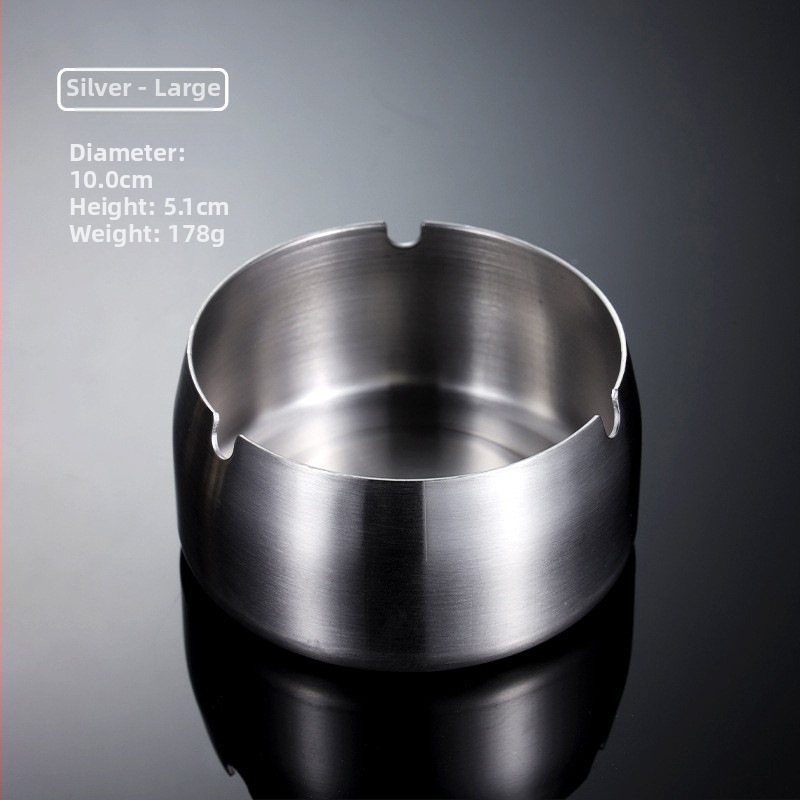 Scrumiieră din oțel inoxidabil 018 cu capac anti-vânt – durabilitate de hotel, imprimare logo, etichetă privat, cadou promoțional