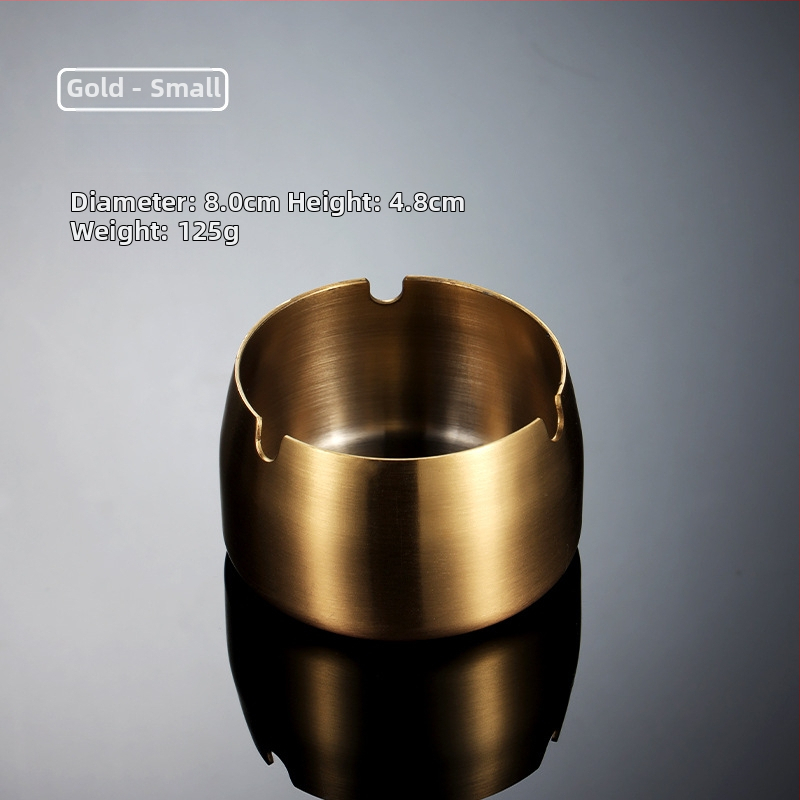 Scrumiieră din oțel inoxidabil 018 cu capac anti-vânt – durabilitate de hotel, imprimare logo, etichetă privat, cadou promoțional