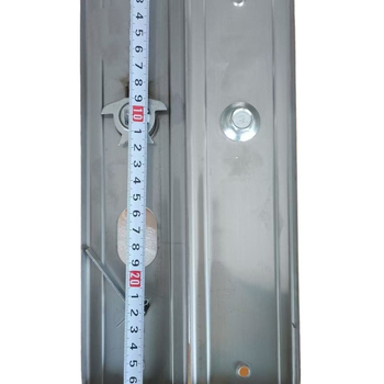 Rozsdamentes acél ajtófogantyú – kétoldalas anti-burkózás védelem, modell 986602, 235 mm furatköz