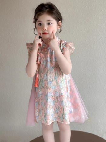 Dječja haljina princeza, ljeto 2025, poliester 80%