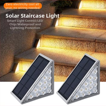 Εξωτερικό ηλιακό φωτιστικό σκαλοπατιών με LED, IP66 αδιάβροχο, 3,6W, χρόνος λειτουργίας 6–12 ωρών, μοντέλο Gale 2835