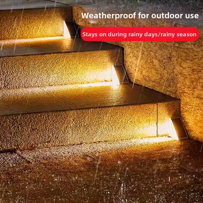 Εξωτερικό ηλιακό φωτιστικό σκαλοπατιών με LED, IP66 αδιάβροχο, 3,6W, χρόνος λειτουργίας 6–12 ωρών, μοντέλο Gale 2835