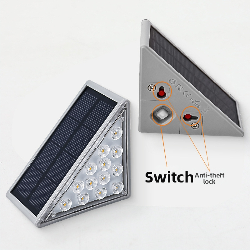 Εξωτερικό ηλιακό φωτιστικό σκαλοπατιών με LED, IP66 αδιάβροχο, 3,6W, χρόνος λειτουργίας 6–12 ωρών, μοντέλο Gale 2835