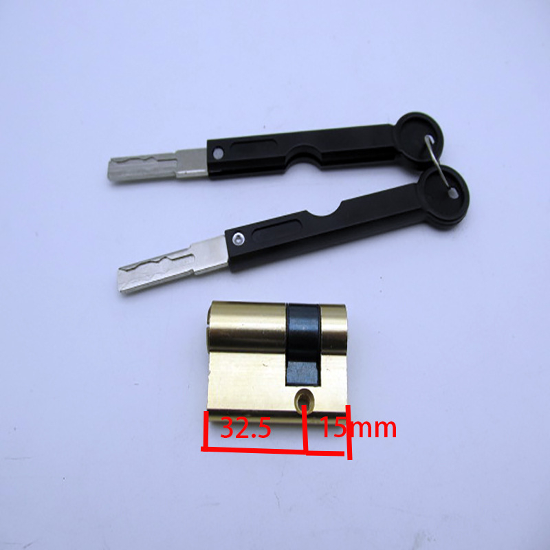 Cilindar za zaključavanje s otiskom prsta | tijelo s aluminijskim omotačem preko bakra | Model 021 | za inženjerska vrata | moderan i jednostavan stil | težina 0,1 kg