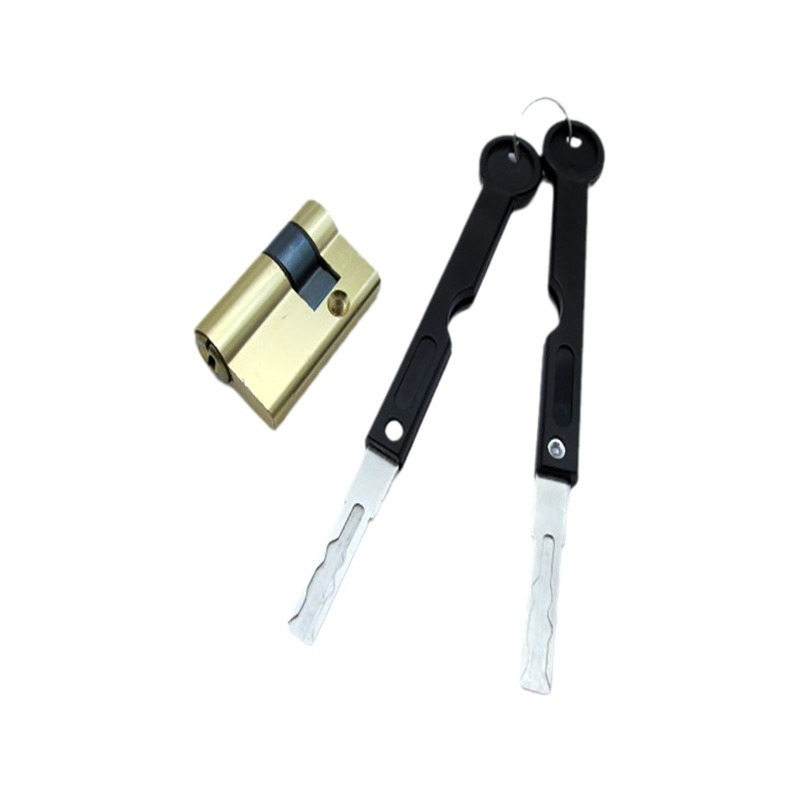 Cilindar za zaključavanje s otiskom prsta | tijelo s aluminijskim omotačem preko bakra | Model 021 | za inženjerska vrata | moderan i jednostavan stil | težina 0,1 kg