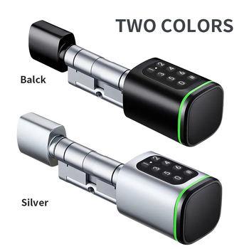 Lacăt inteligent pentru ușă de intrare, aliaj de aluminiu, model S1, stocare amprente 100, >100k deblocări, timp de scanare <0,5 s