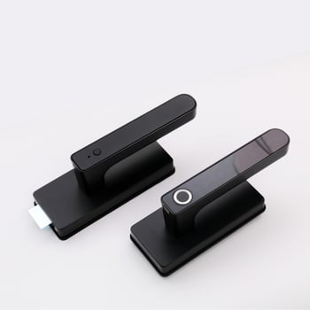 G7 ηλεκτρονικό κλείδωμα για πόρτα από γυαλί με δακτυλικό αποτύπωμα και κωδικό, χωρητικότητα 50 αποτυπωμάτων, σάρωση <0,1 s, >10 000 ξεκλειδώσεις, τροφοδοσία DC