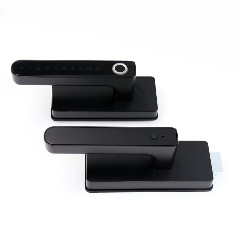 G7 ηλεκτρονικό κλείδωμα για πόρτα από γυαλί με δακτυλικό αποτύπωμα και κωδικό, χωρητικότητα 50 αποτυπωμάτων, σάρωση <0,1 s, >10 000 ξεκλειδώσεις, τροφοδοσία DC