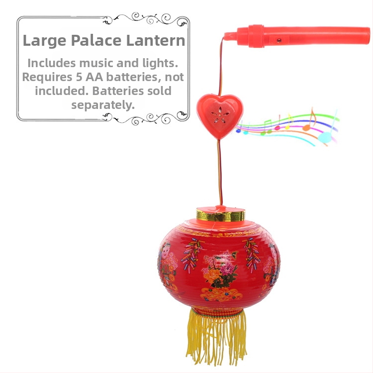 Fanar LED hexagonal cu motiv de lotus, luminos și muzical, din plastic, lanternă de mână pentru copii peste 14 ani