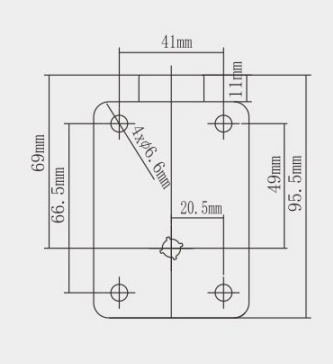 Dimei D903-2912 Mehanička brava s kodom