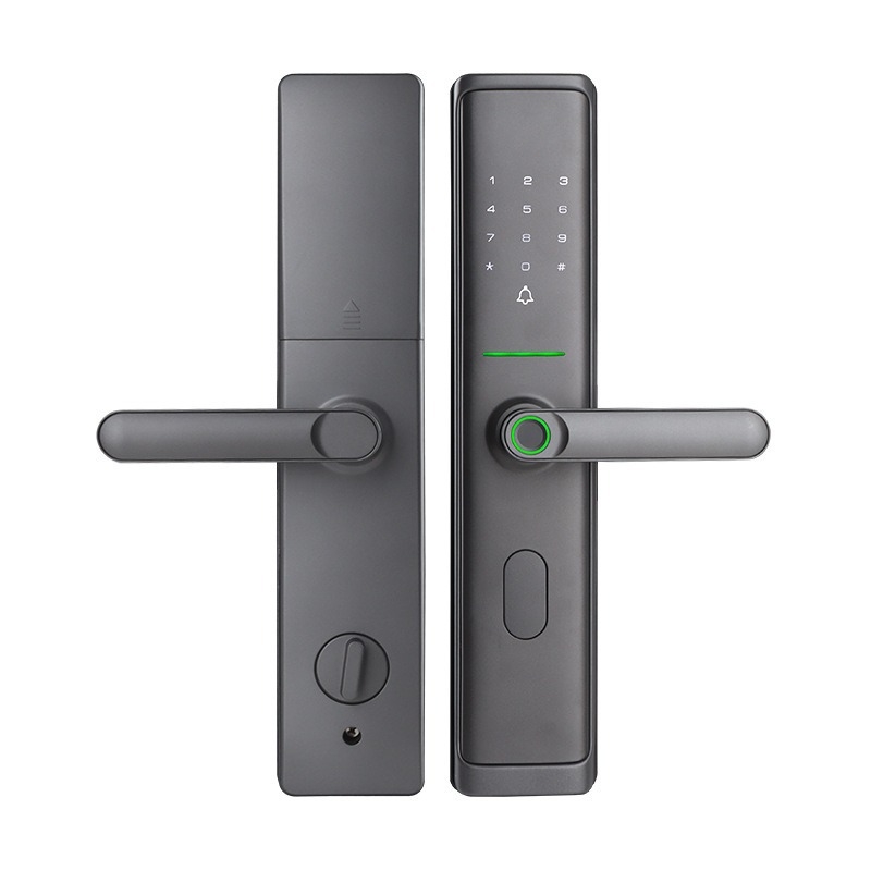 KEHONG Έξυπνο κλειδαριά πόρτας με βιομετρικό αποτύπωμα και κωδικό – για πόρτες εισόδου, κατοικίες και ξενοδοχεία; αποθήκευση 100 αποτυπωμάτων, πάνω от 1.000.000 ξεκλειδώματα, σάρωση σε 0,7 s, παροχή DC, εύρος θερμοκρασίας -25 έως 70°C